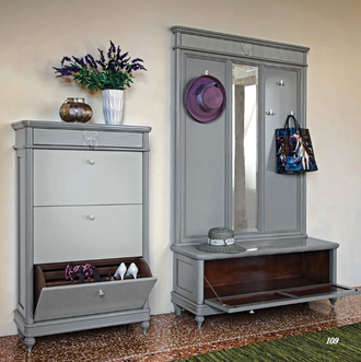 ОБУВНИЦА 3 ДВЕРИ 1 ЯЩИК BOURBON BJ842