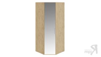 Шкаф угловой с 1 зеркальной дверью левый «Николь» (Бунратти)