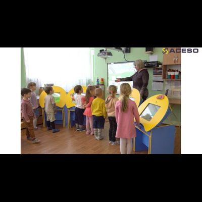 Интерактивный класс для ДОУ (ноутбук, инт.доска, 3 парты)