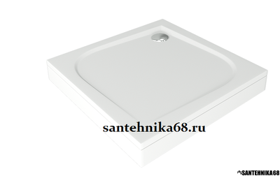 Прямоугольный душевой поддон из искусственного (литьевого) мрамора BAS Квадро