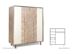 Шкаф для одежды 3-х дв. "Manhattan", Belfan купить