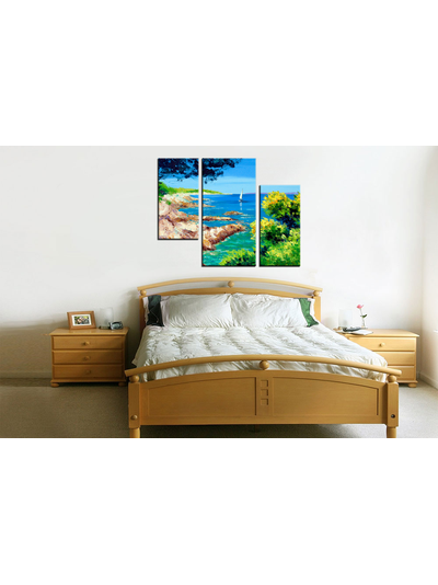 Модульная картина "Скалистый берег"