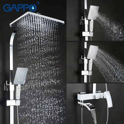 Гарнитур для душа белый GAPPO G2407-8