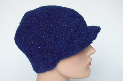 Вязаная голубая жокейка для женщин Италия Визио