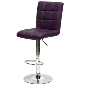Барный стул  N-48 Kruger BR фиолетовая экокожа