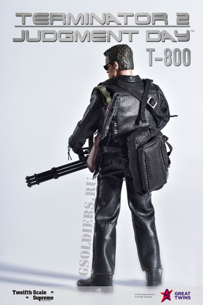Т-800, Терминатор 2: Судный день, фигурка 1/12 Scale Action Figure Terminator 2: Judgement Day T-800