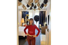 Оформление шарами номера в отеле, гостинице