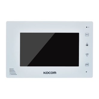 Kocom KCV-A374SD MONO white цветной домофон с памятью
