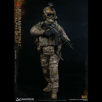 Снайпер спецназа "Альфа"  - Коллекционная ФИГУРКА 1/6 scale RUSSIAN SPETSNAZ FSB ALPHA GROUP SNIPER (78100) - DAMTOYS