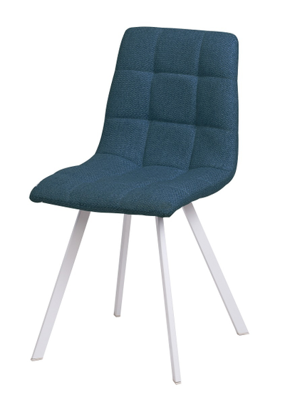 Стул CHILLI SQUARE TRF-06 полночный синий, ткань/ белый каркас М-City