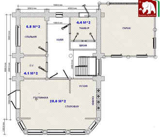 Проект 3-39, 133 кв.м., 7*9