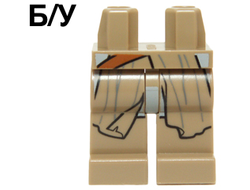 ! Б/У - Hips and Legs with SW Flowing Robe and Dark Orange Strap Pattern, Dark Tan (970c00pb0445 / 6125647) - Б/У