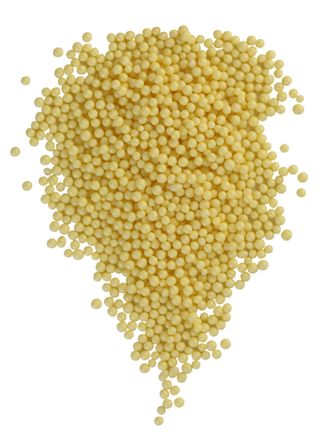 236 Драже зерновое взорванные зерна риса в кондитерской глазури "светлый желтый" 2-5 мм 1,5 кг