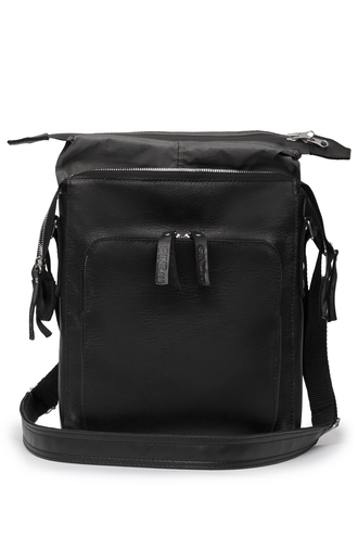 Маленькая сумка через плечо с увеличивающимся объемом B18008\black