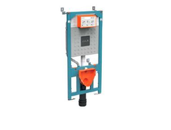 Комплект подвесного безободкового унитаза Vitra S50 Rim-Ex с сиденьем с микролифтом, инсталляцией и панелью управления, 9003B003-7201