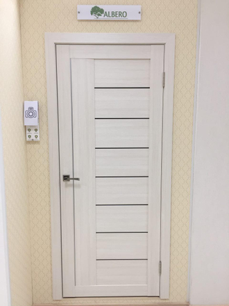 Дверь с покрытием экошпон "Марсель белый кипарис"