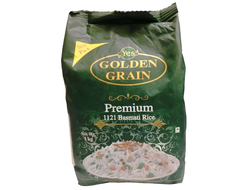 РИС БАСМАТИ БЕЛЫЙ НЕПРОПАРЕННЫЙ (RICE BASMATI WHITE) GOLDEN GRAIN) 1 кг