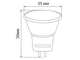 Светодиодная лампа MR11 3W GU5.3 софит