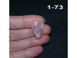 Розовый кварц натуральный (галтовка) №1-73: 4,7г - 22*15*11мм