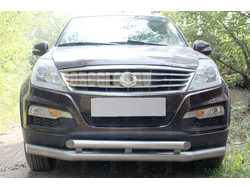 Защита радиатора Ssang Yong Rexton (III) 2012- black