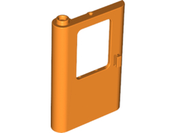 Door 1 x 4 x 5 Train Left, Thin Support at Bottom, Orange (4181 / 6226371)