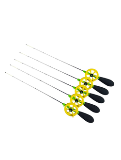 Удочка зимняя #HFB-89F 43см хлыст карбон "Soft" тест: 1-7гр (цена за 5 шт)