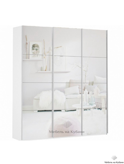 Прайм шкаф купе 3 дверный фасад зеркало/зеркало/зеркало