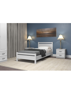 Кровать Вероника 1 белый античный  (Браво)