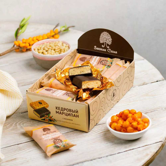 Кедровый марципан с облепихой, 40г (Сибирский кедр)