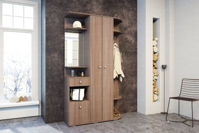 ЛДСП Прихожая ВИЗА Ясень Шимо темный