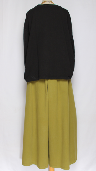 Джемпер вареный хлопок "Чаша" черный до р.54