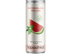 Натуральный лимонад "Watermelon+Melissa", 0,33л, (Lapochka)