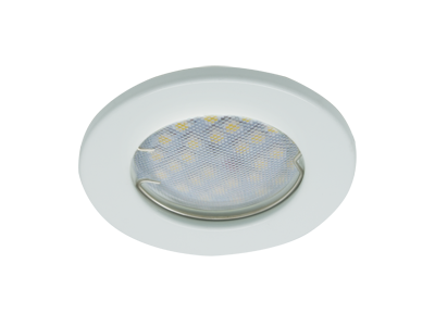 Светильник встраиваемый Ecola DL90 MR16 GU5.3 плоский Белый 30x80 FW1611EFY