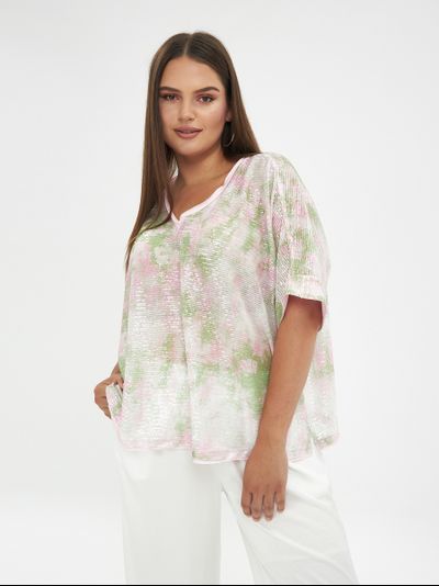 Нарядный топ с пайетками