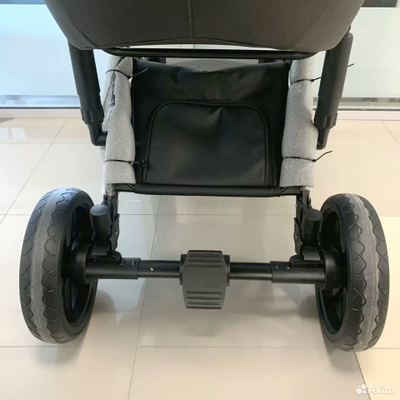 Детская коляска 3 в 1 Luxmom F2 Черный (Экокожа)