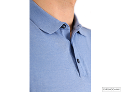 Поло мужское голубое LUXOR