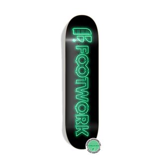 Купить деку FOOTWORK Classic Neon Green для скейтборда в Иркутске