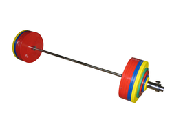 ШП-012 ШТАНГА РЕКОРДНАЯ ДЛЯ ПАУЭРЛИФТИНГА 402,5 КГ В НАБОРЕ