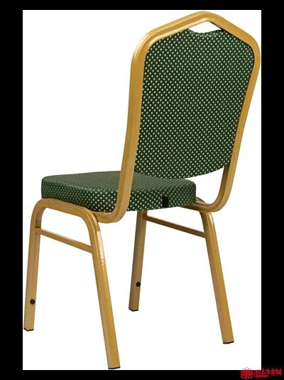 Стул банкетный Аякс 25 мм золото, корона зеленая