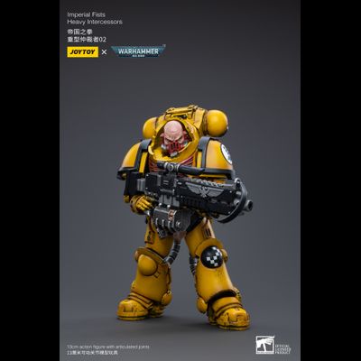 Тяжелый интерцессор Имперских Кулаков (Warhammer 40k) - КОЛЛЕКЦИОННАЯ ФИГУРКА 1/18 Imperial Fists Heavy Intercessors (JT3440) - JOYTOY