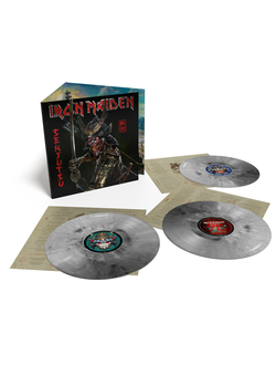 Iron Maiden - Senjutsu 3-LP Silver & Black Marble