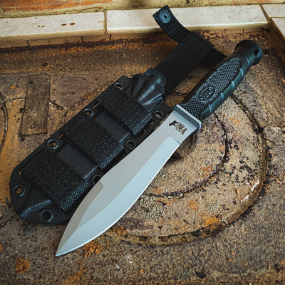 ТАКТИЧЕСКИЙ НОЖ НЕРПА сталь Х12МФ, рукоять резина, НОЖНЫ ABS