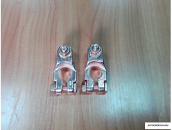 Клемма АКБ усиленная сплав омеднённая красная (248 грамм)