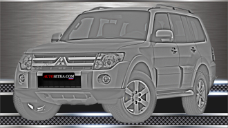 Premium защита радиатора для Mitsubishi Pajero 4 (2008-2011)