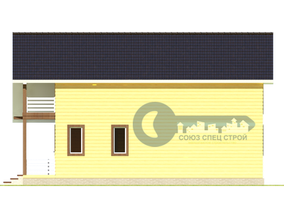 ДЖ-13 ГАБАРИТНЫЕ РАЗМЕРЫ: (9Х10,4М) 1,5 ЭТАЖА, ОБЩАЯ ПЛОЩАДЬ: 147.3М²