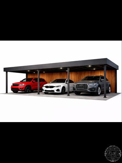 Навес с плоской крышей Метадекор