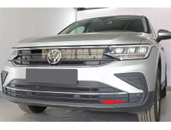 Защита радиатора для Volkswagen Tiguan 2020- black низ
