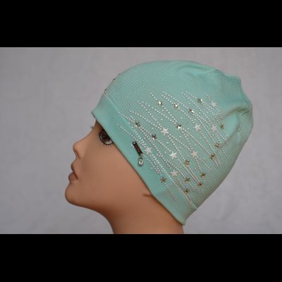 Шапка мятного цвета для фитнеса Vizio Италия 5438 фото