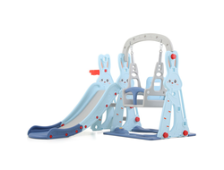 Горка + качели "Зайчонок" PS-042-М ментол