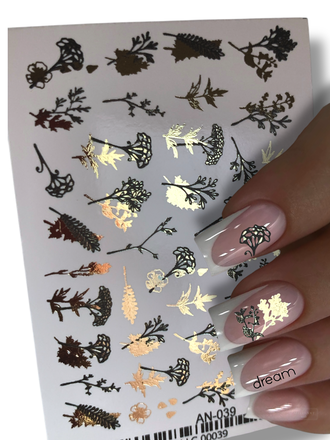 Фольгированные слайдеры Золото AN-039